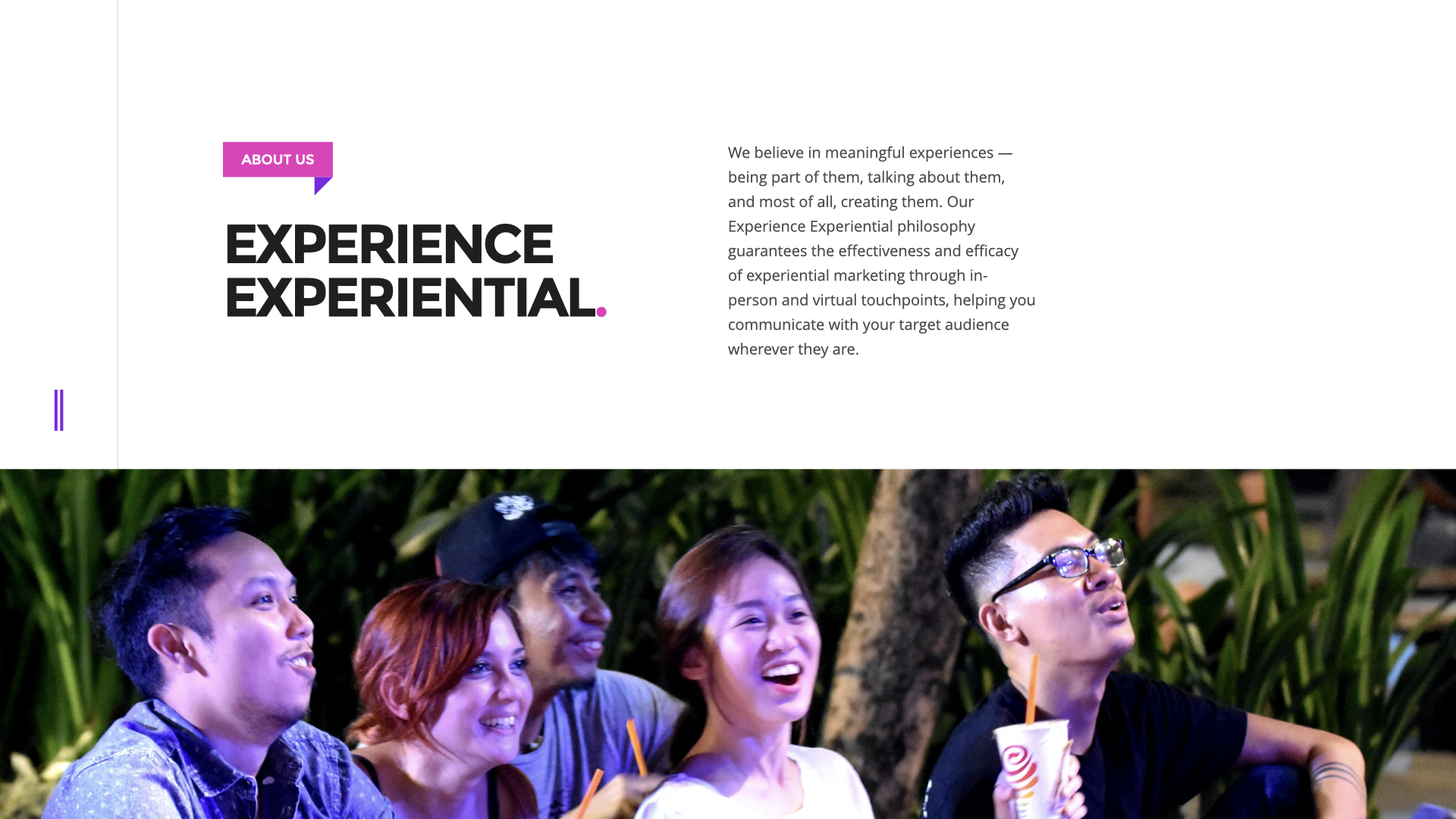 About Us - Experience Experiential